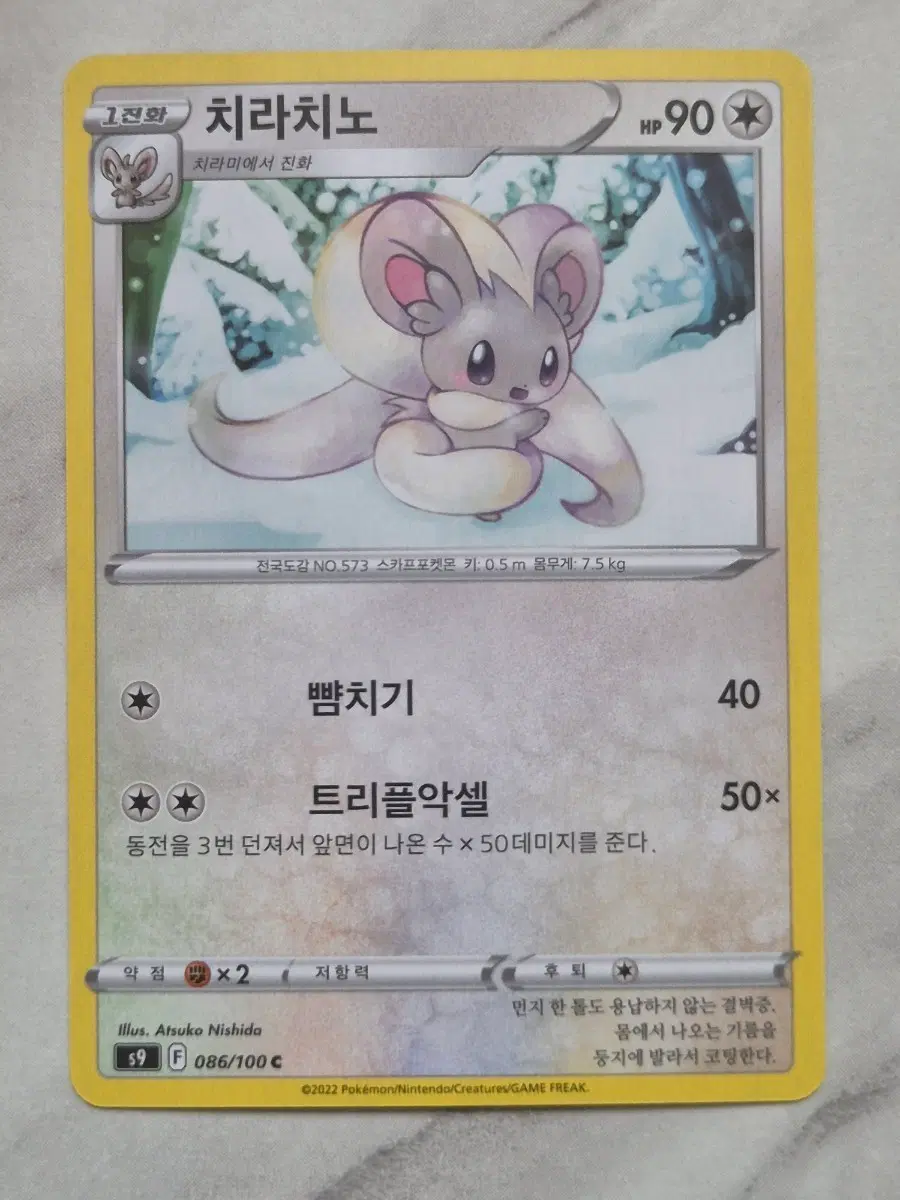 두. 포켓몬카드 치라치노 s9 C
