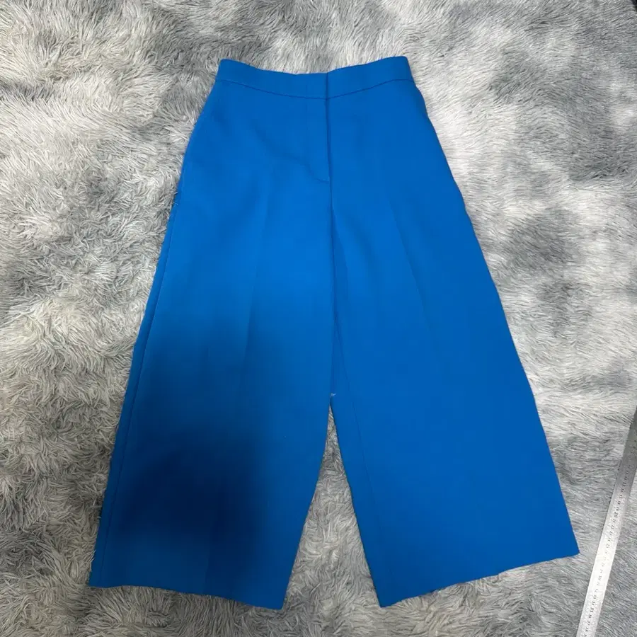 MSGM 밀라노 블루와이드 크롭팬츠 백화점택 여성 40사이즈