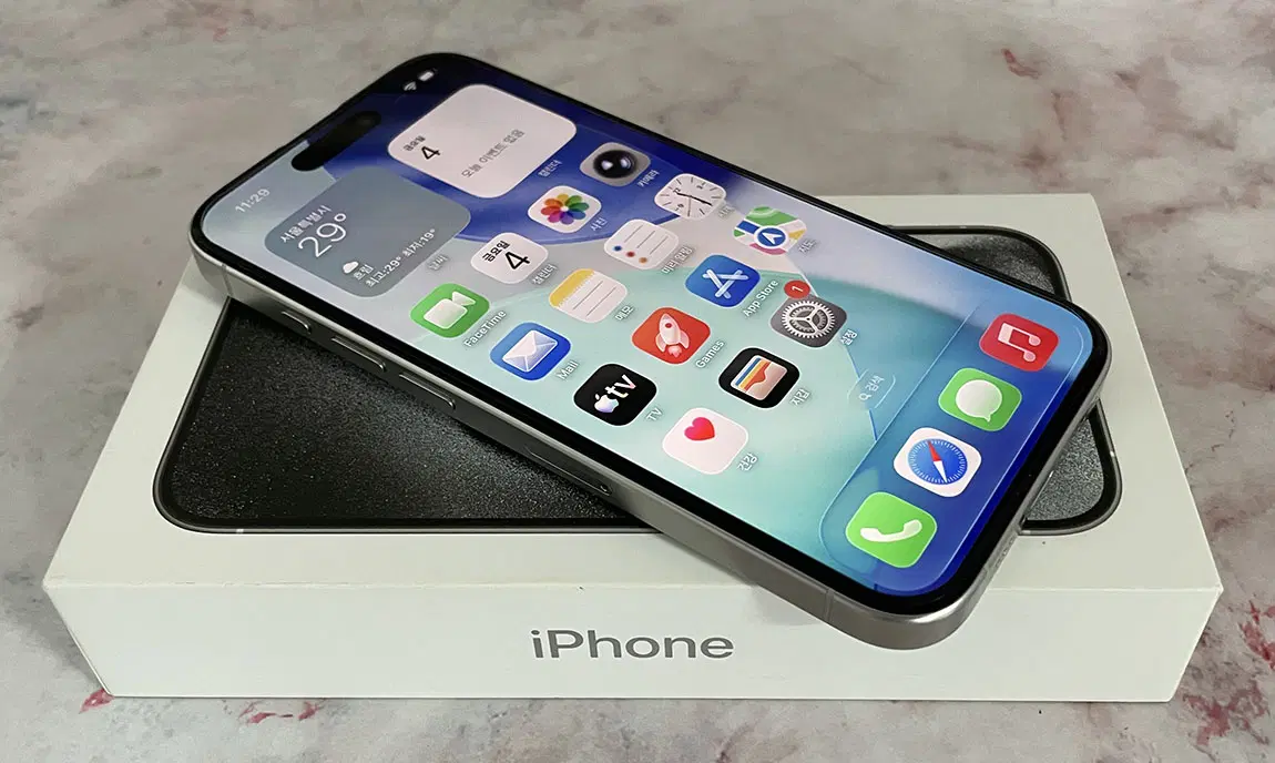 APPLE 아이폰15 프로 256GB 화이트 공기계