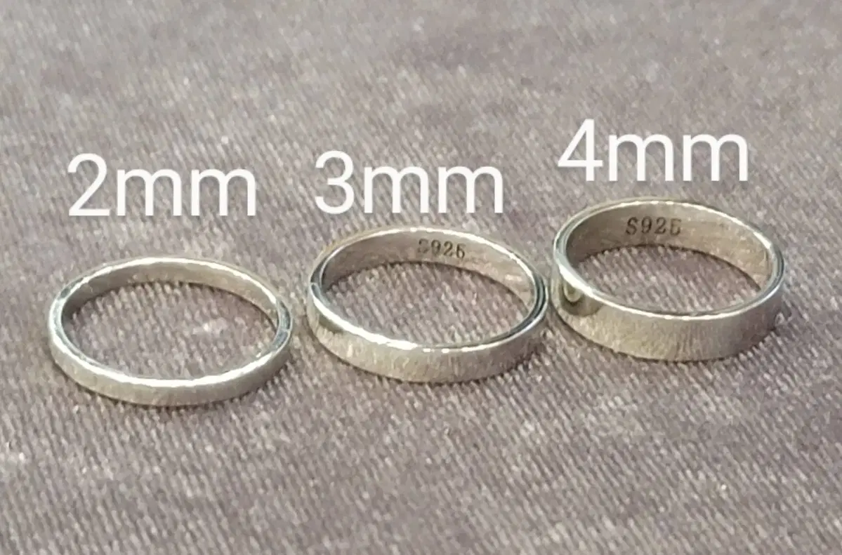 925 실버 은반지 민반지 4mm