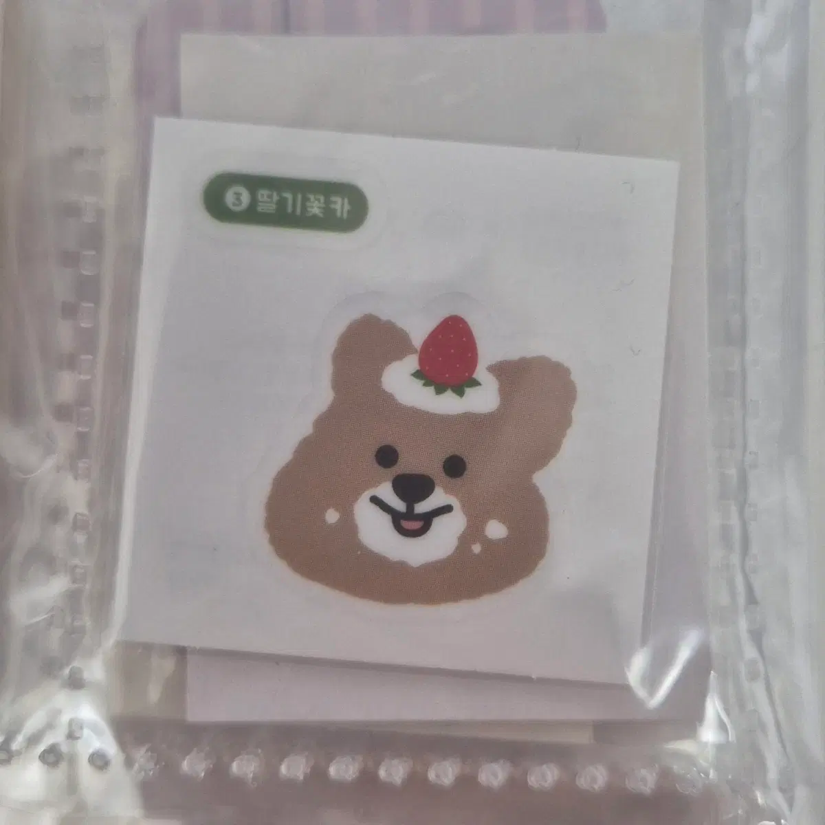 3 딸기꽃카 쿼카 띠부씰