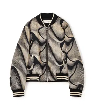 새상품 DRIES VAN NOTEN 23AW 자카드 블루종 L 사이즈