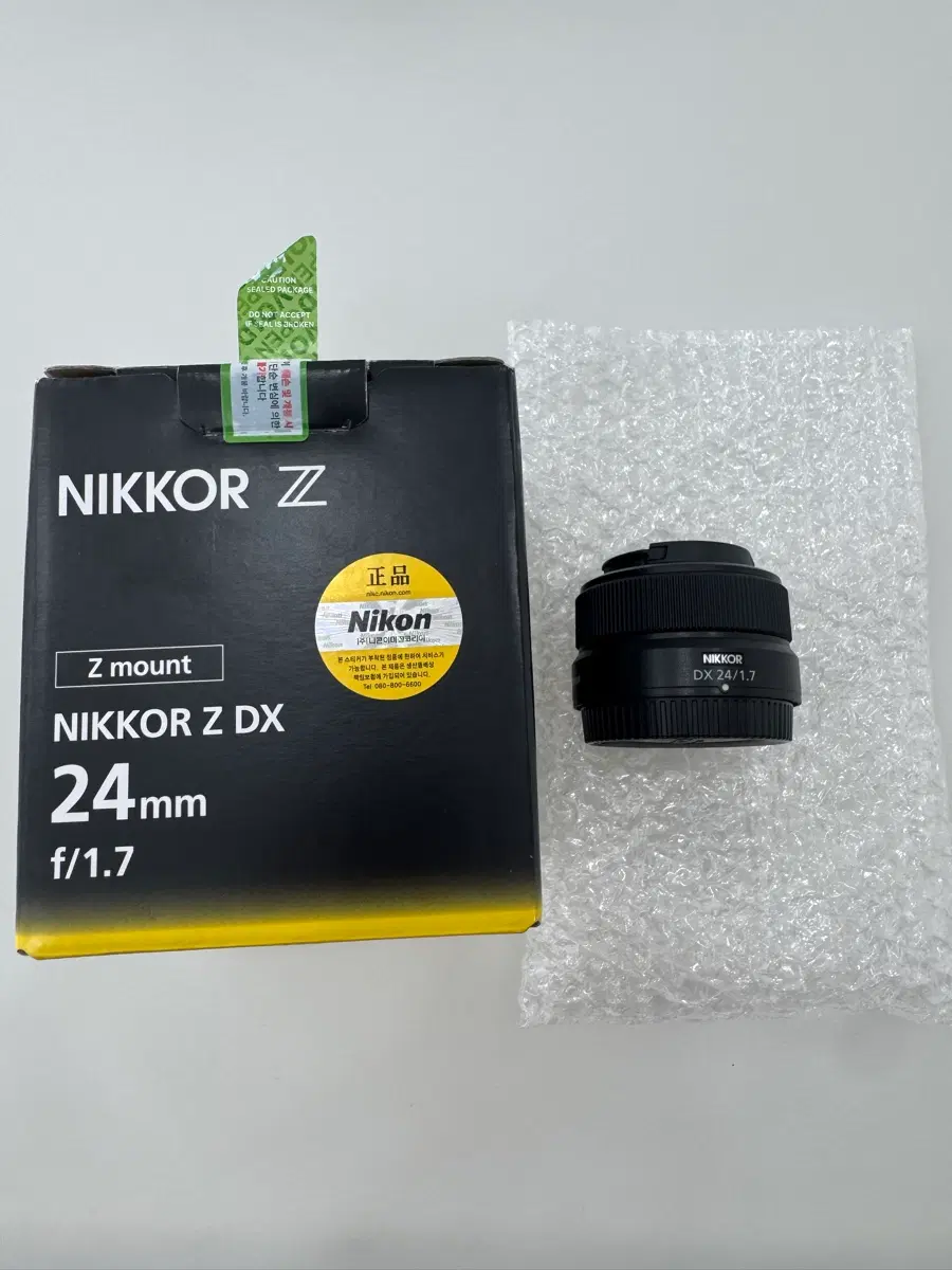 니콘 NIKKOR Z DX 24mm F1.7 렌즈 (보증기간 2027년 09원 24일까지)