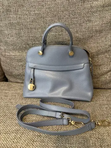 훌라 FURLA 파이퍼 핸드백 숄더백 2WAY 스카이블루