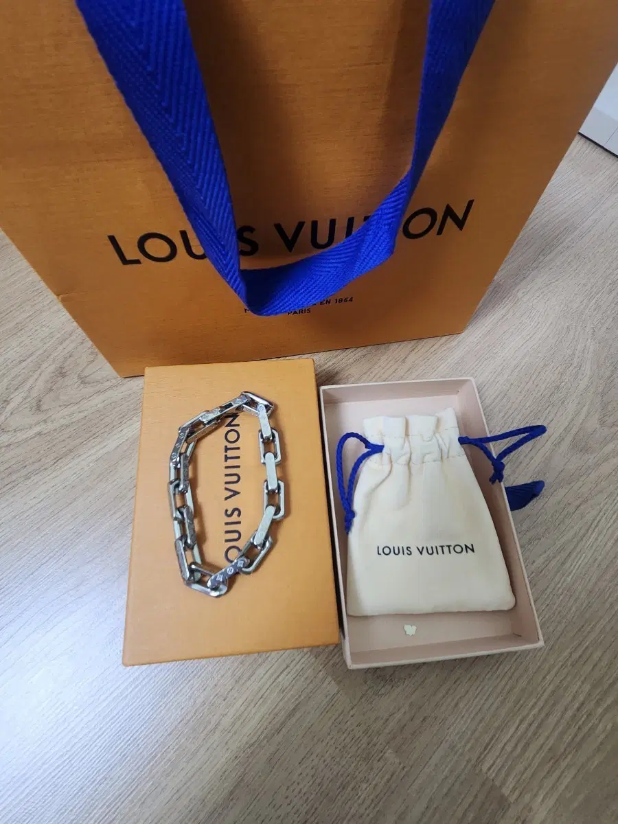 (1회착용) 루이비통 모노그램 버질아블로 체인팔찌 L