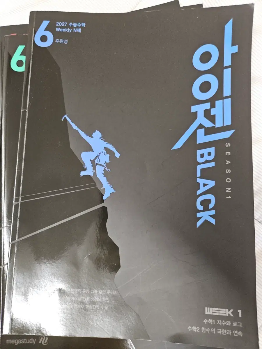 메가스터디 러셀 아이젠 수학 블랙 (수1,2) week 1~6 전권