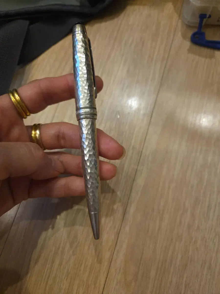 몽블랑볼펜 은장 해머드