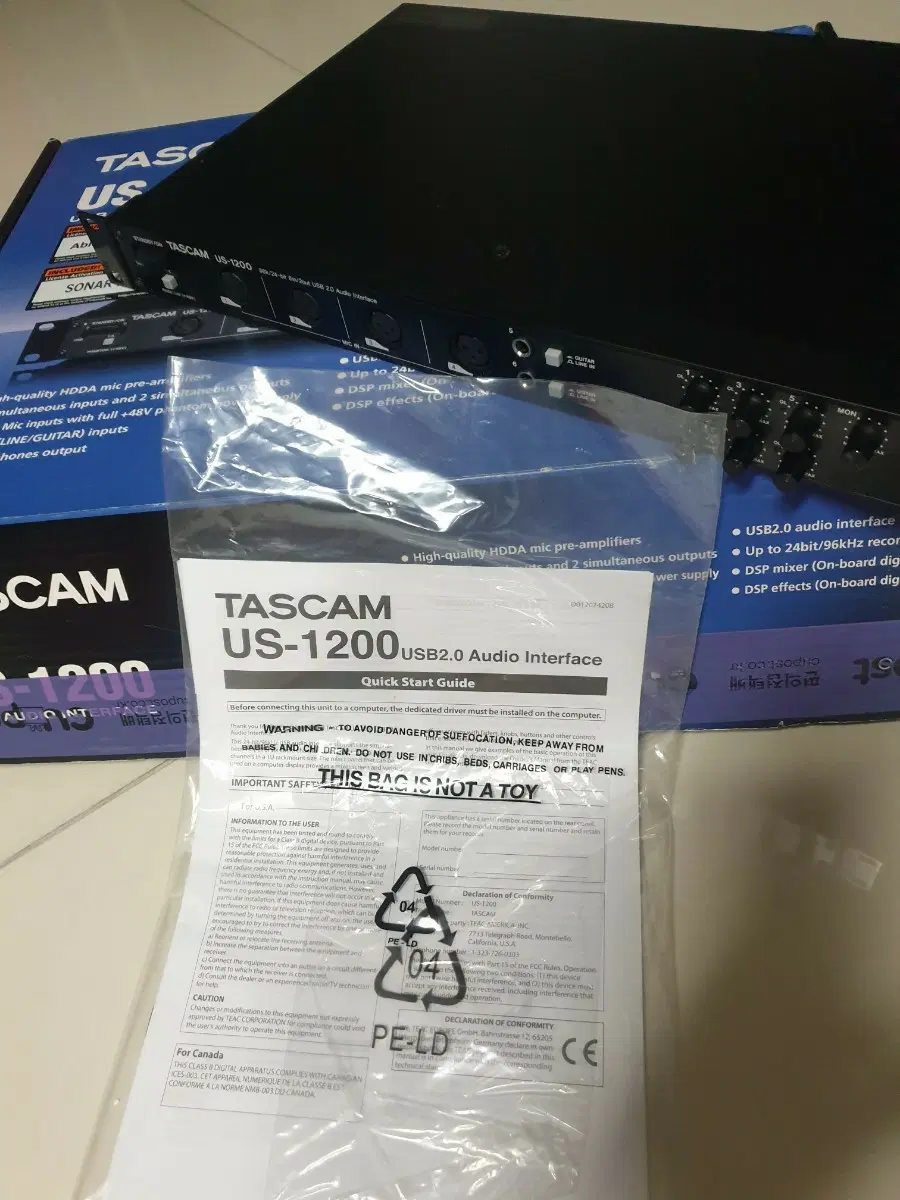 스캄 Tascam US-1200 오디오 인터페이스 오인페