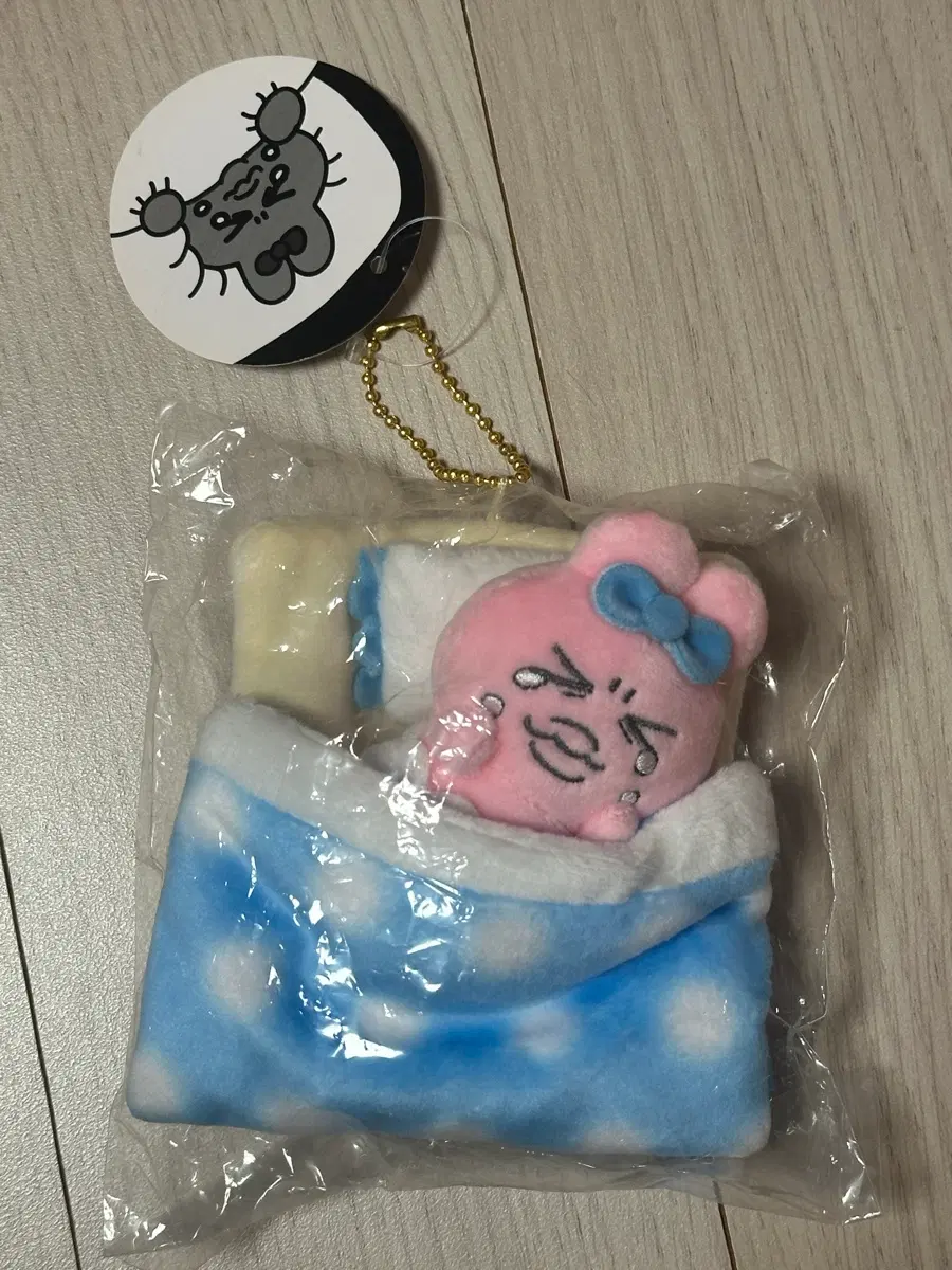오빤쮸 우사기 이불 달린 오야스미 마스코트 인형