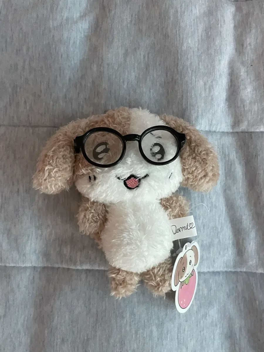 안경포함) 단미 작가님 묘냥이와 멍구 인형 키링