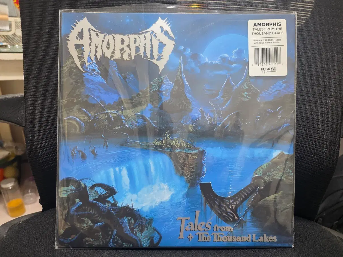Amorphis - Tales from the Thousand Lakes LP (클리어 블루 마블 에디션)