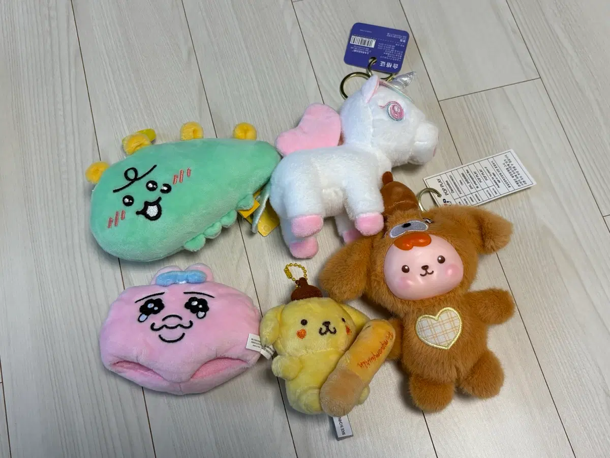 죠르디 오빤쥬 폼폼푸림 유니콘 인형 키링
