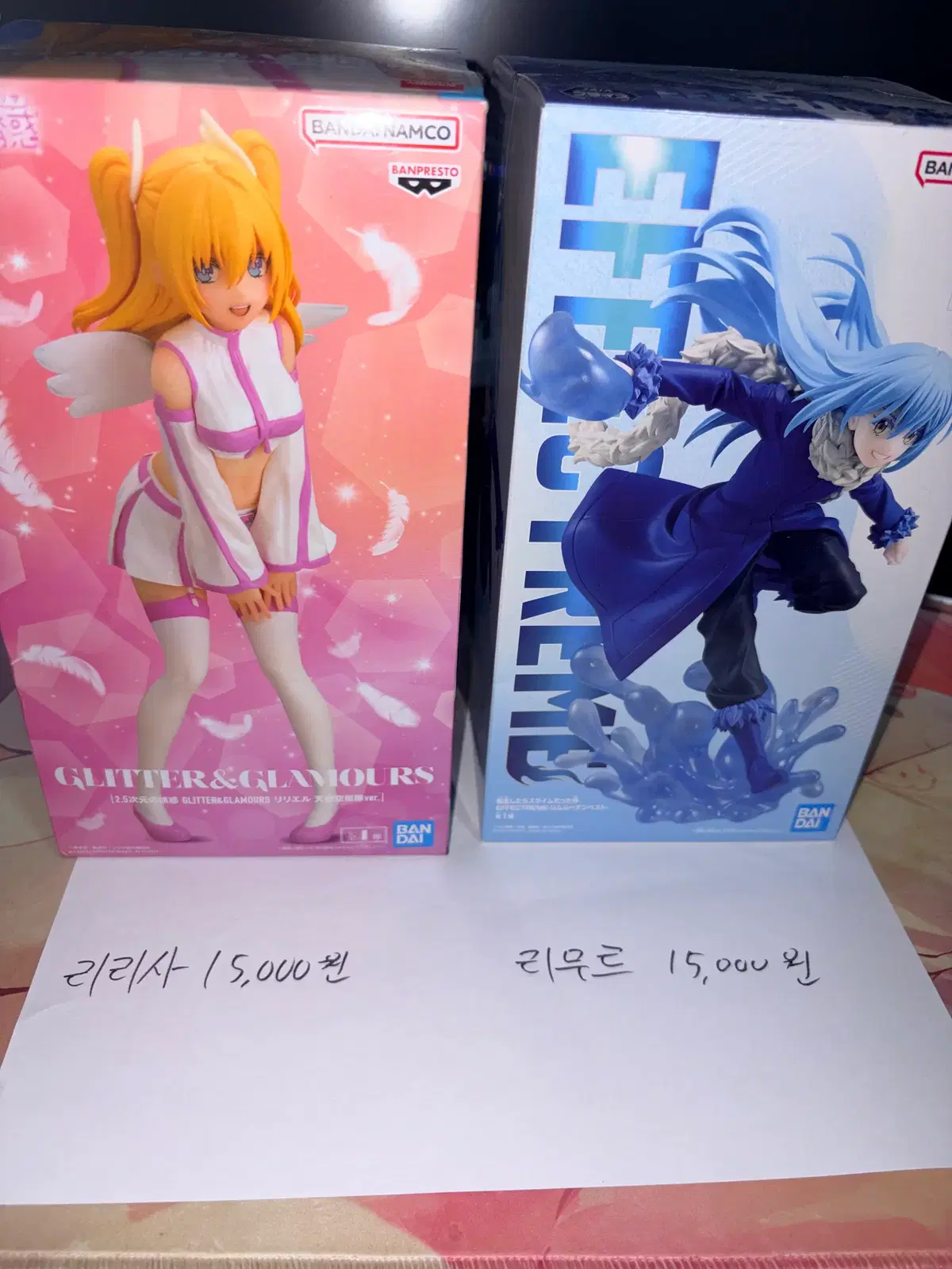 애니 프라이즈 피규어 모음 판매 (리제로/슬라임/메이드인어비스/바케모노가타리/건담 외) 네고가능