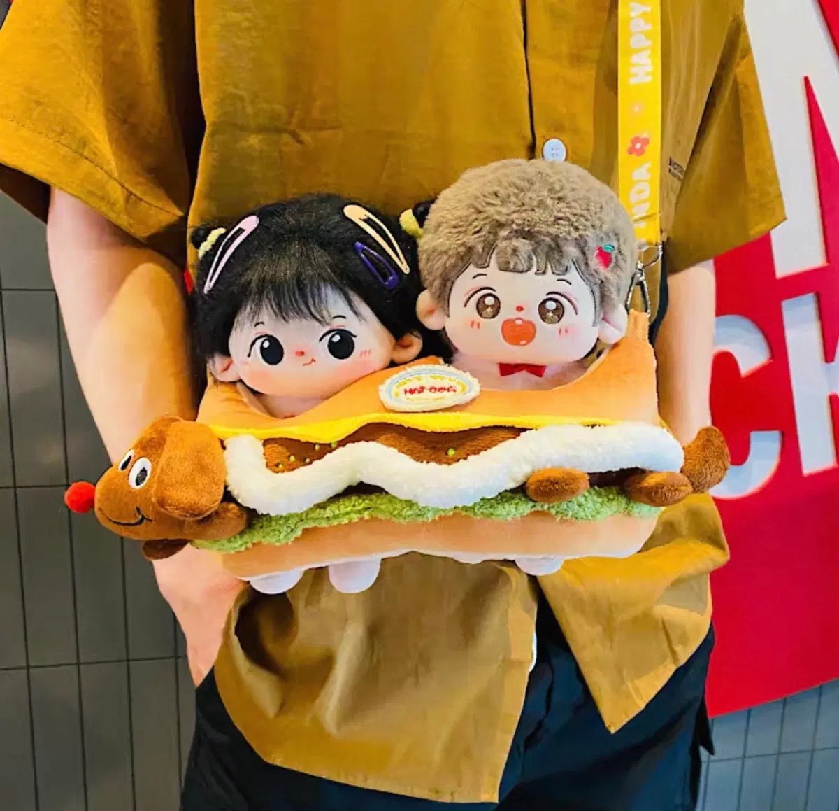 10cm 핫도그 인형 가방 판매 양도