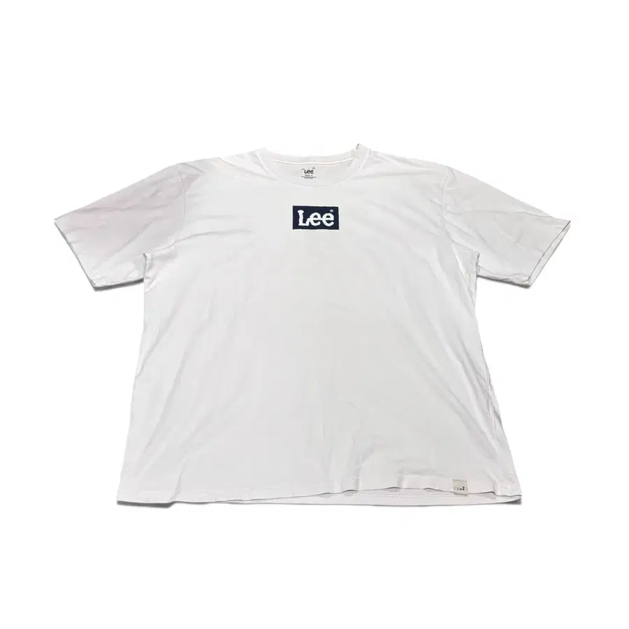 XL LEE 리 화이트 미들로고 반팔티