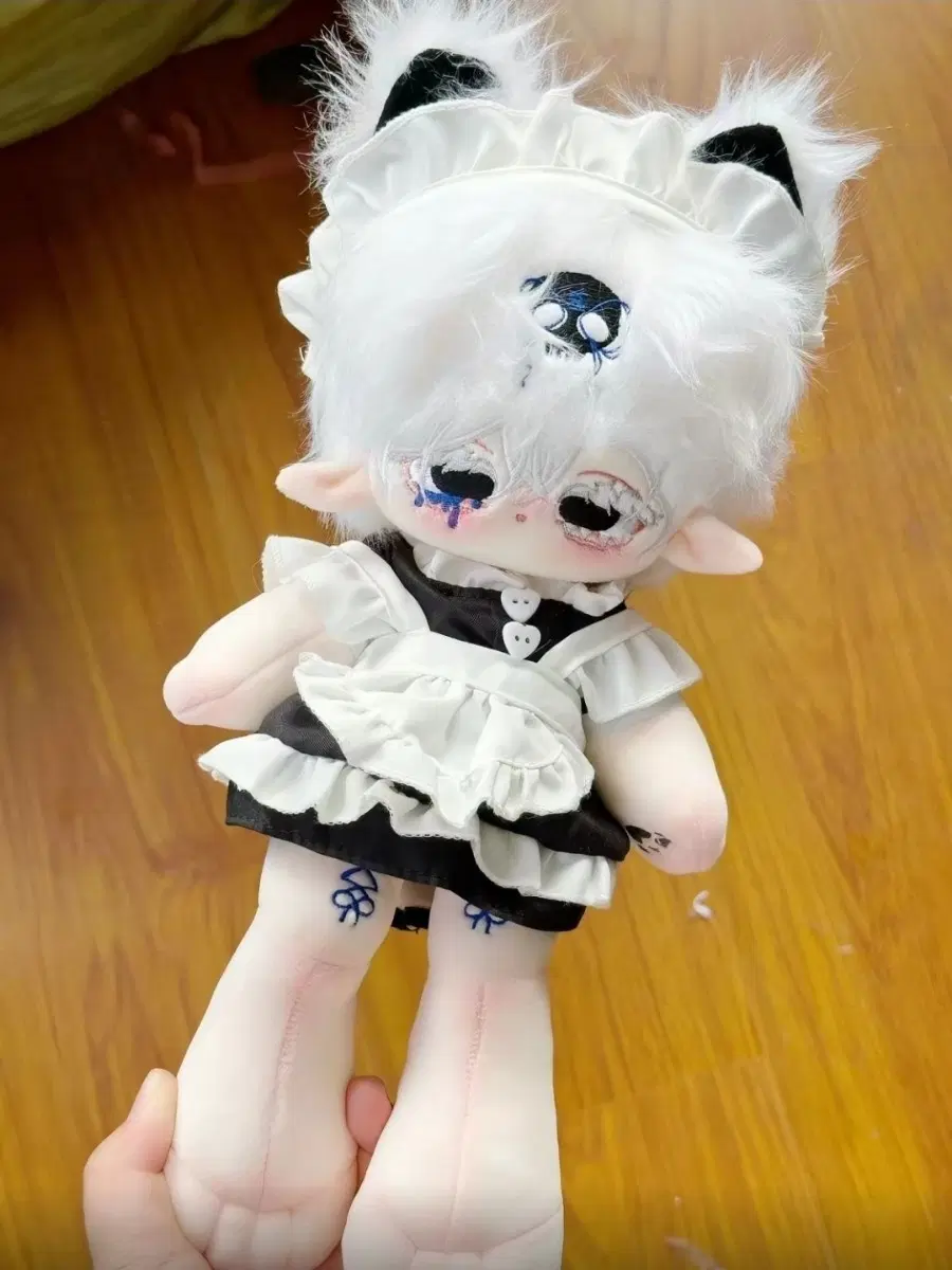 무속성 솜인형 30cm 청화백자