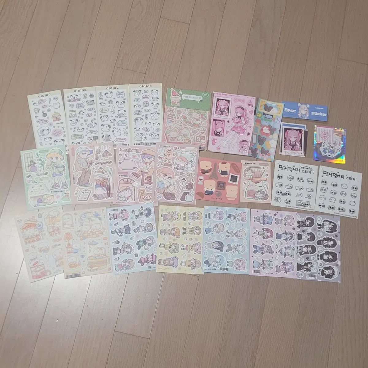 다꾸 다이어리 꾸미기 다꾸 용품 스디커 일괄 처분