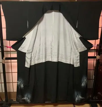 검정 토메소데 오츠몬 산수 문양 1419