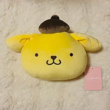 산리오 퓨로랜드 한정판 폼폼푸딩 얼굴 미니 쿠션