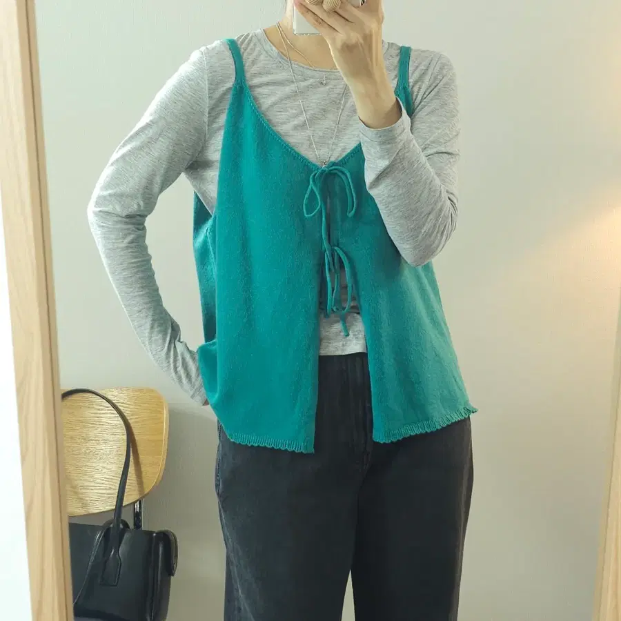 (88/새상품)셀렉샵 여성 뷔스티에 니트 나시 W4990