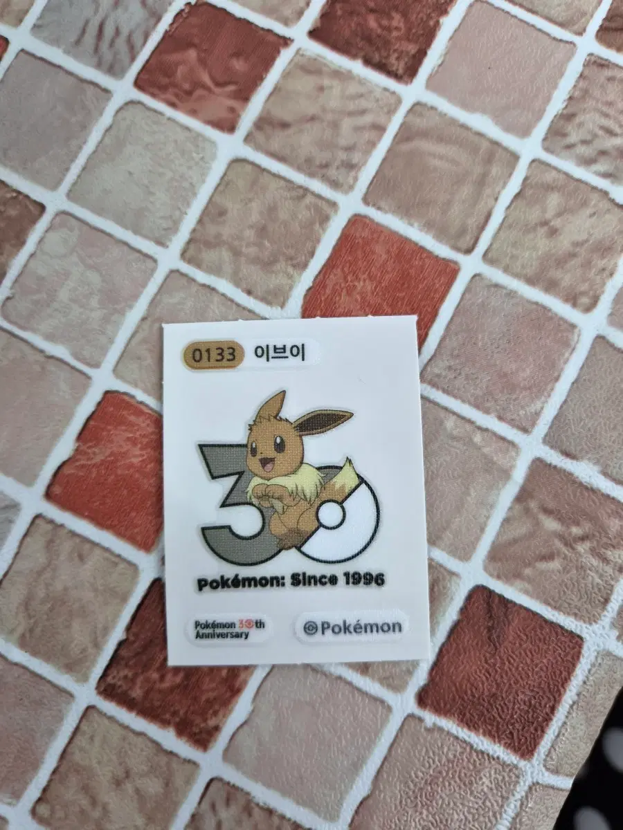 포켓몬 이브이 30주년 로고 띠부씰