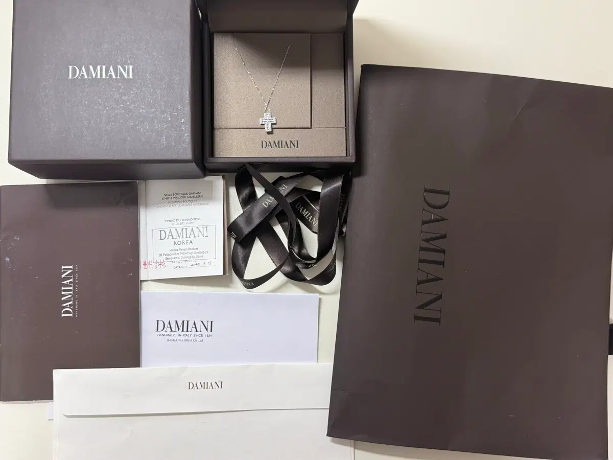 (XS) 다미아니 벨에포트 화이트 골드 목걸이