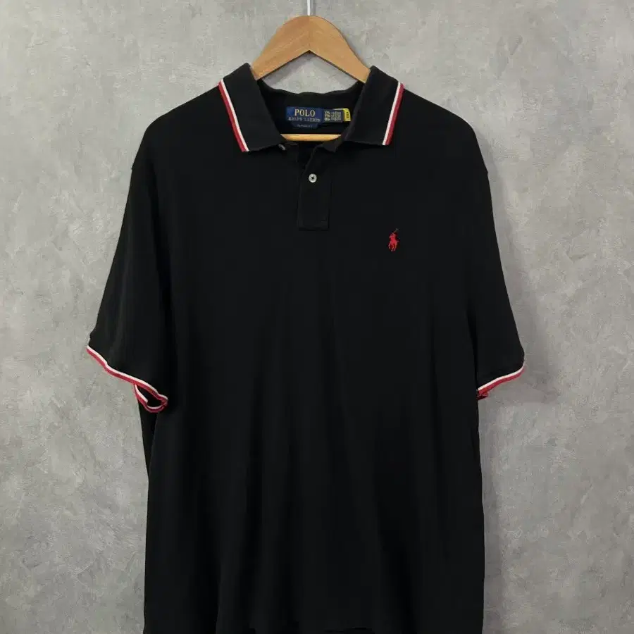 폴로 랄프로렌 블랙 반팔 카라티 2XL