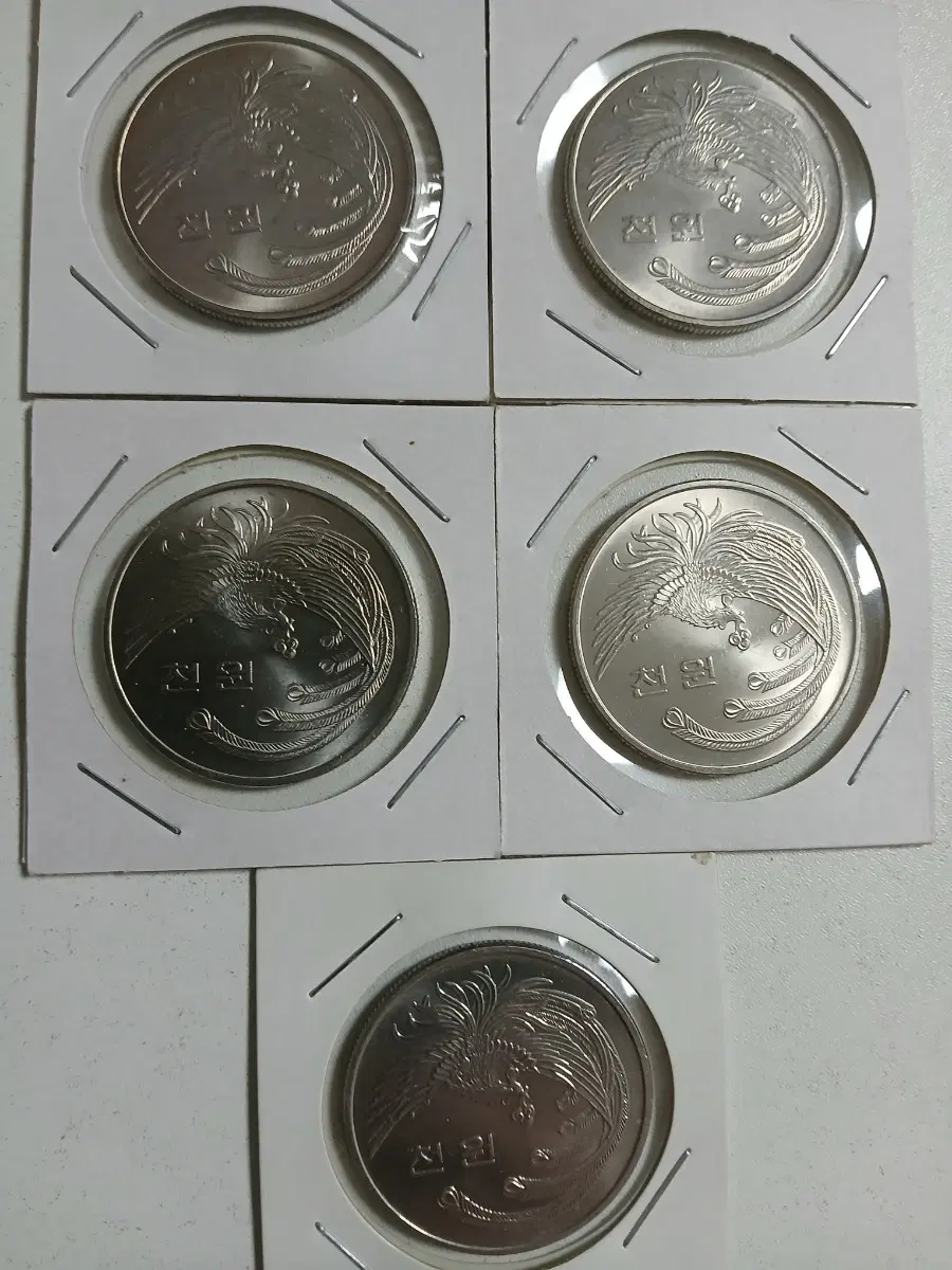 1981년 대한민국 제5공화국 1000원 기념주화(봉황천원) 미사용5개