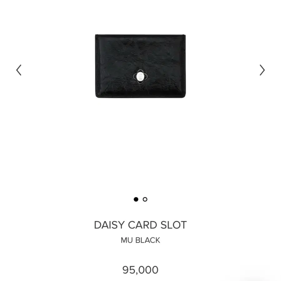 미닛뮤트 카드지갑 DAISY CARD SLOT MU BLACK