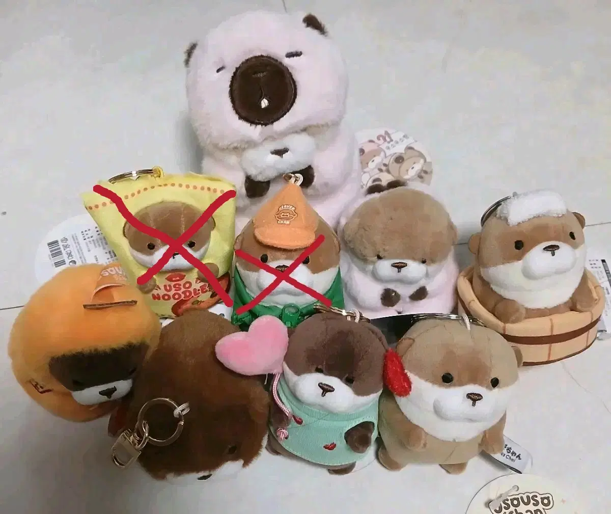 [일괄 판매] 우소우소짱 소형키링 판매 (급처)
