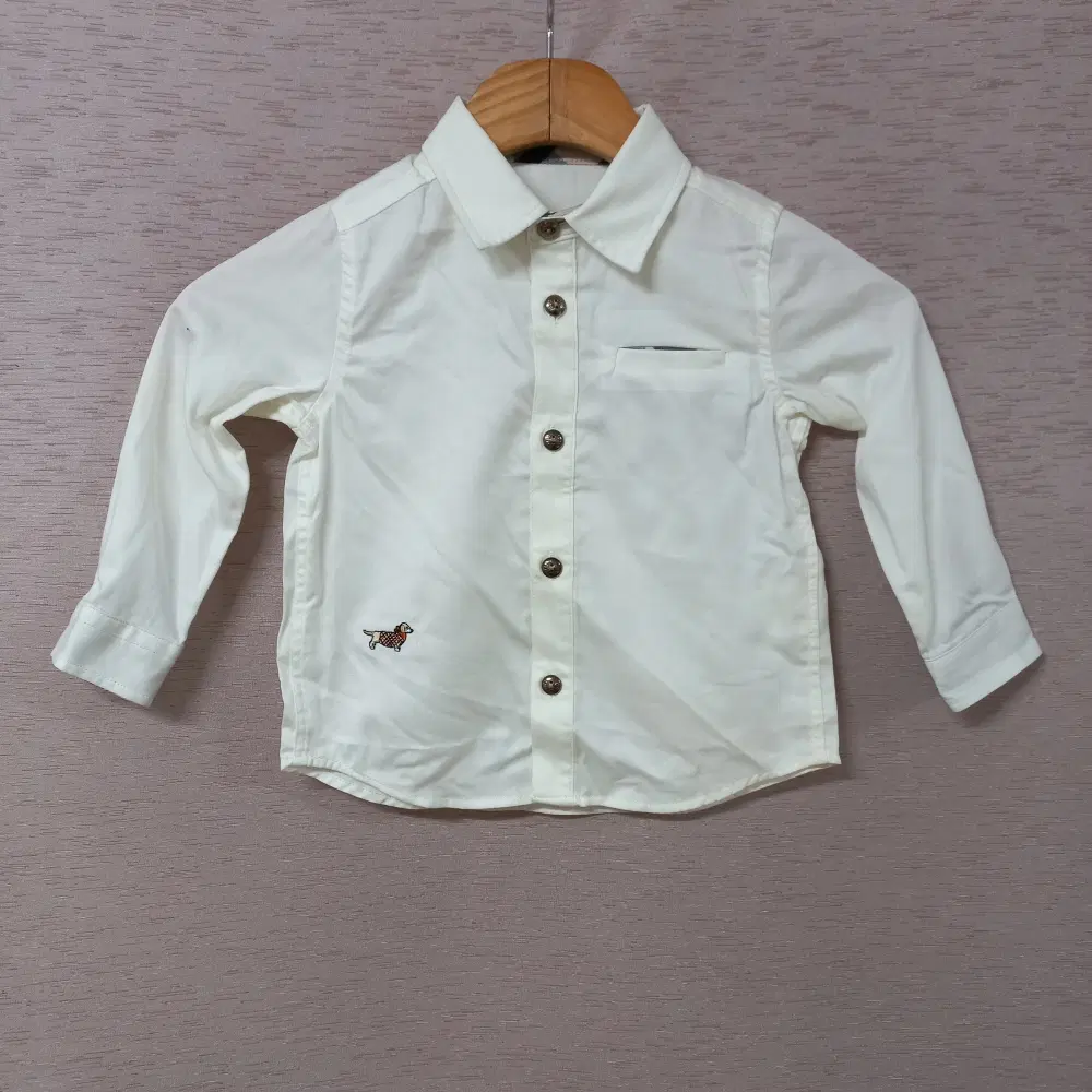 B9-5/닥스 아이보리 셔츠 봄가을 아동복