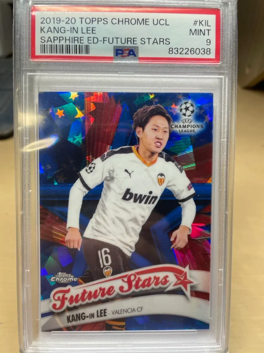 2019-20 탑스 크롬 UCL 강인 사파이어 퓨처스타즈 PSA9