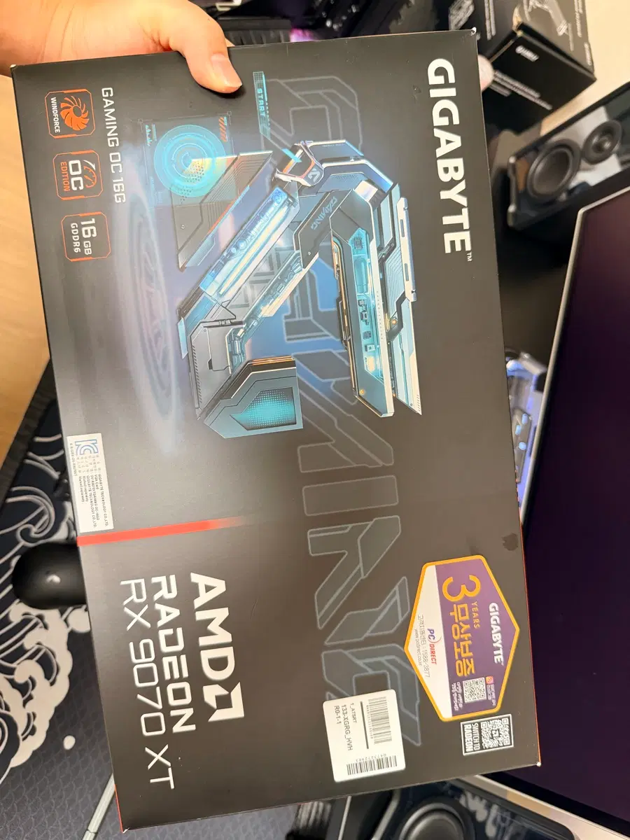 기가바이트 라데온 RX 9070 XT 게이밍 OC 16GB