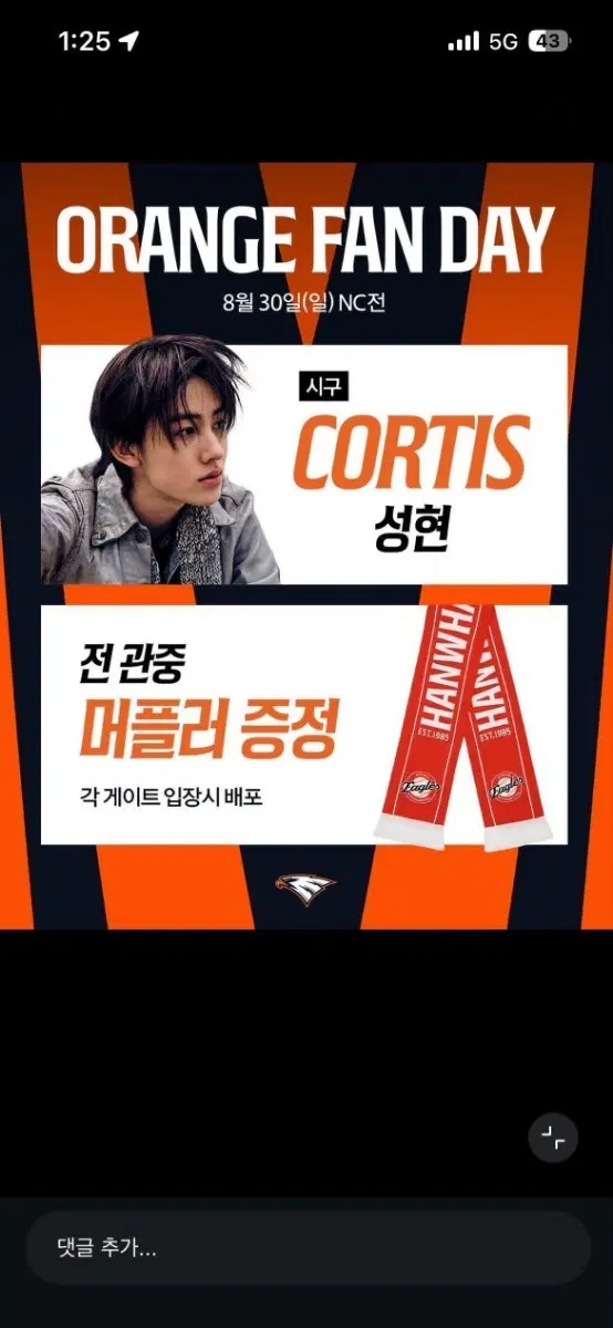 한화이글스 머플러