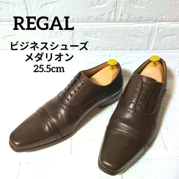 REGAL 비즈니스 슈즈 내개더 메달리온 브라운 25.5cm