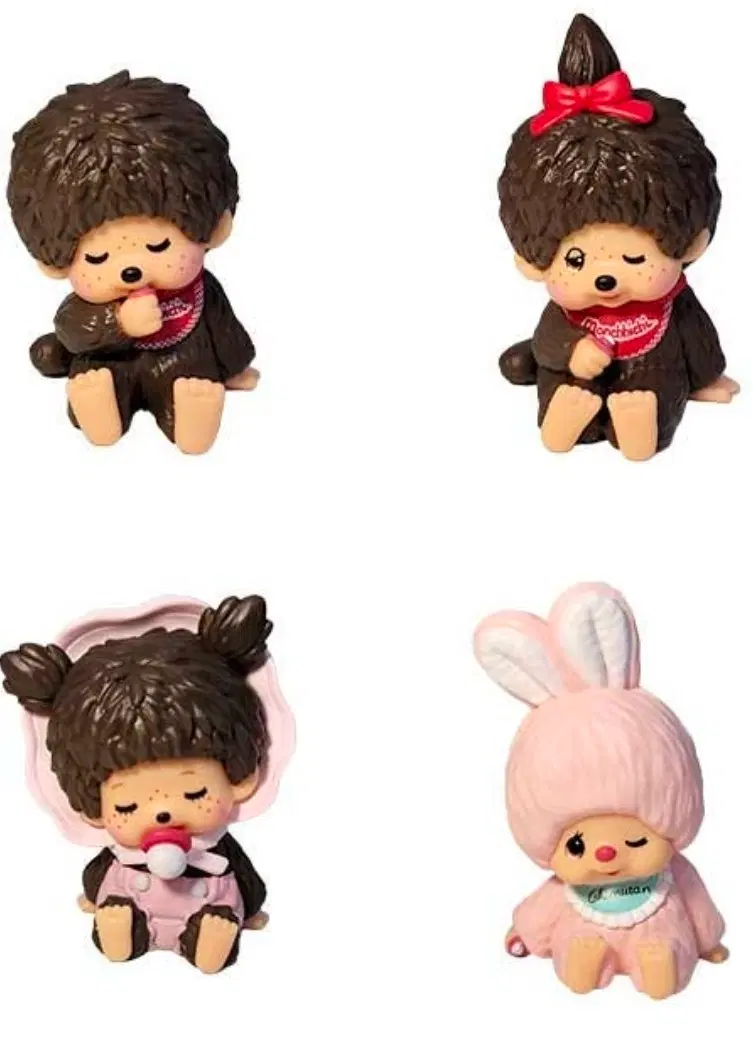 어깨쿵 몬치치 가챠 풀세트 4종
