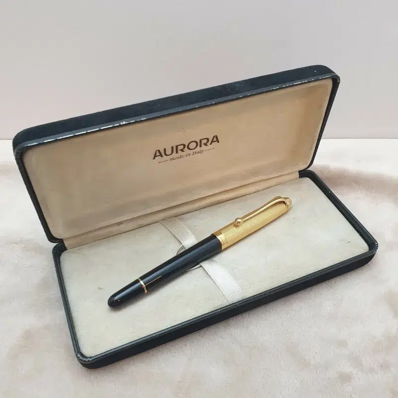 명품 빈티지 오로라 AURORA 88 스트라이프 골드 펜