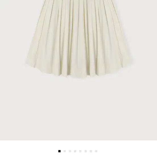 에토스 glossy pleats skirt(아이보리)