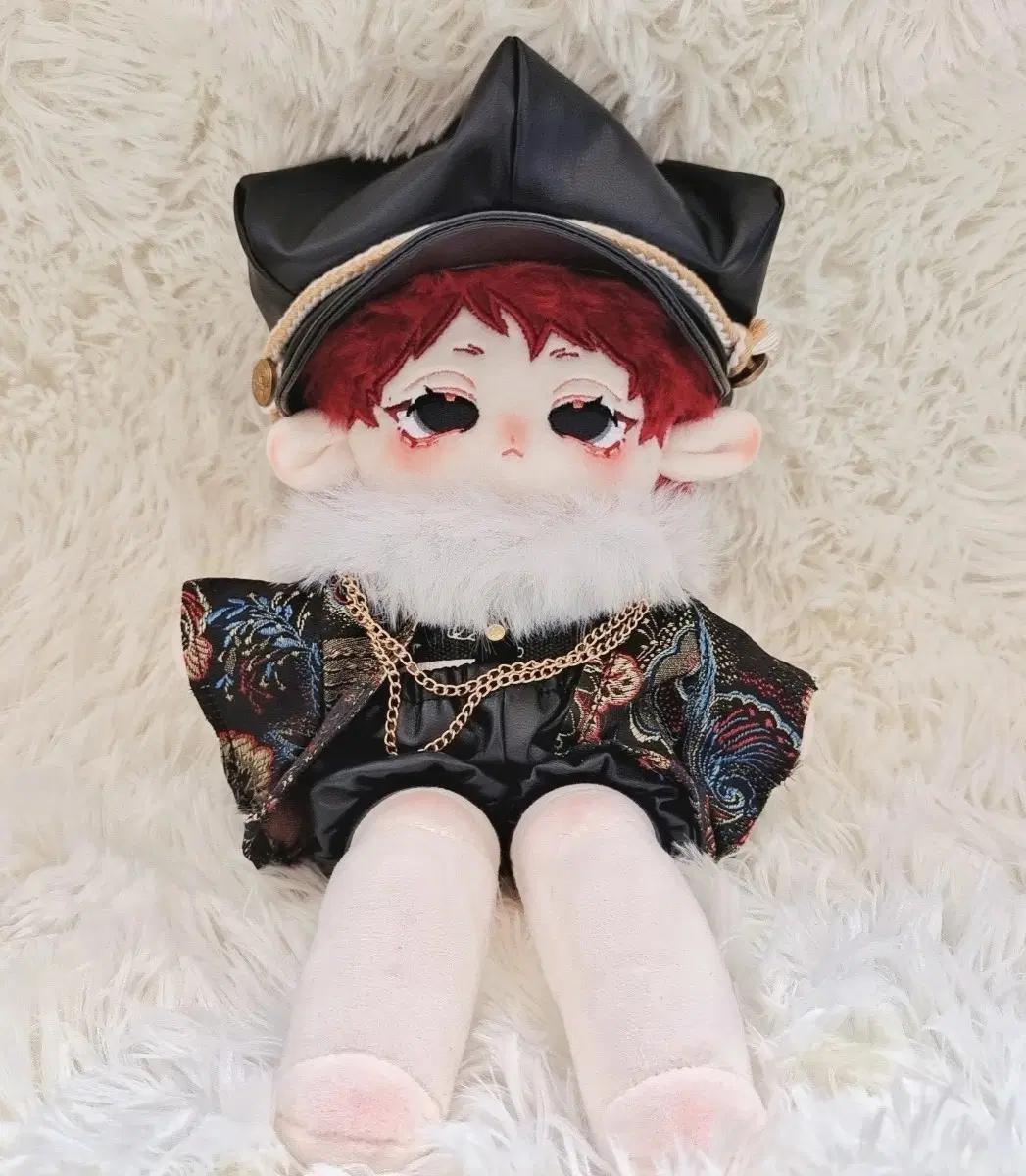 20cm 솜인형 옷 레더 기모노