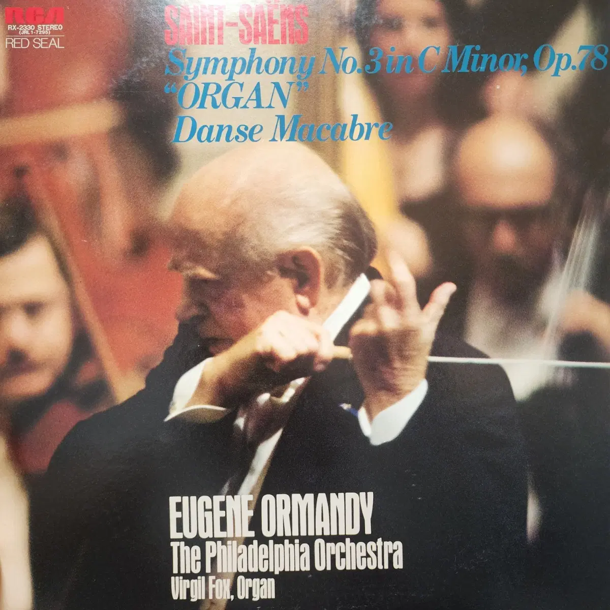 생상스  유진 오먼디 Saint-Saens Eugene Ormandy  Symphony No3 Organ Danse Macabre LP