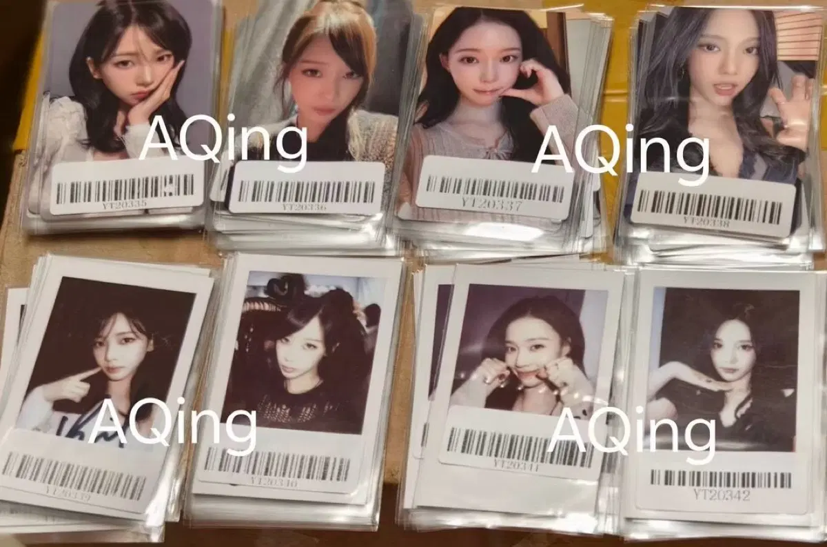 에스파 kms 레모네이드 포카 분철 카리나 지젤 윈터 닝닝 포토카드