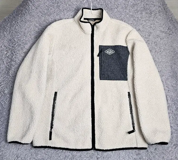(R1)블랙야크 플리스 자켓 아이보리 2XL