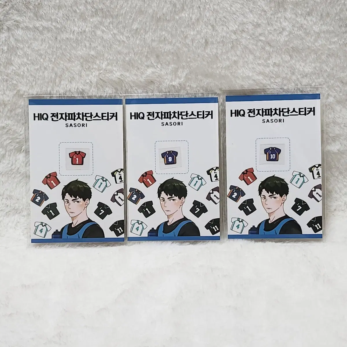 [미개봉]하이큐 전자파차단스티커 카라스고 네코마 히나타 카게야마 쿠로오
