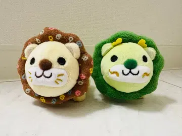 사자 봉제 인형 키링 2개 세트
