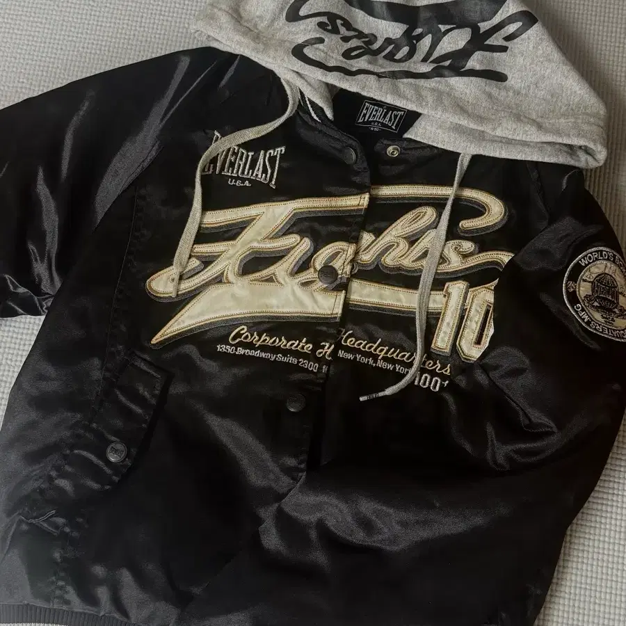 핀터깔 MLBst EVERLAST 후드 바시티자켓