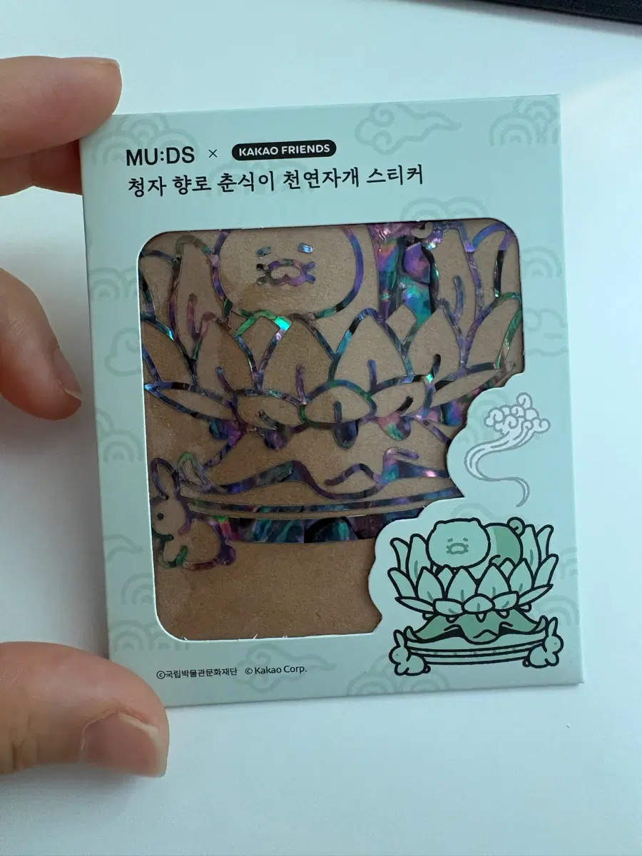 카카오프렌즈 MU:DS 춘식이 천연자개 스티커
