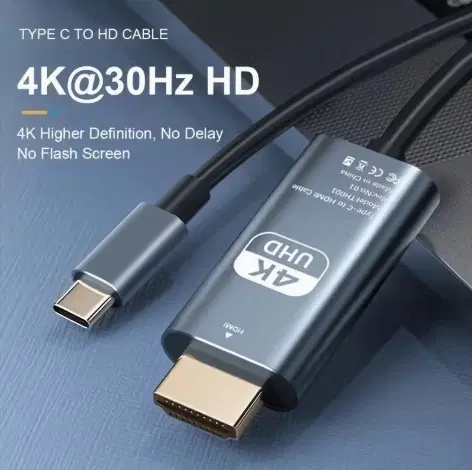 타입C to HDMI 케이블 4K UHD 30Hz