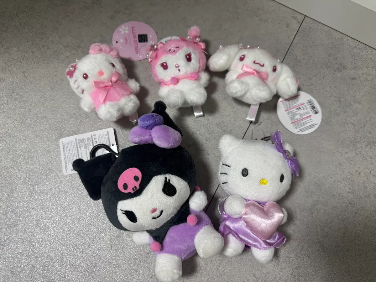 산리오 인형 개당가격(쿠로미, 헬로키티, 시나모롤, 마이멜로디)