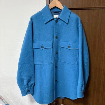 EDIFICE LA BOUCLE 크레이터 멜톤 셔츠 자켓