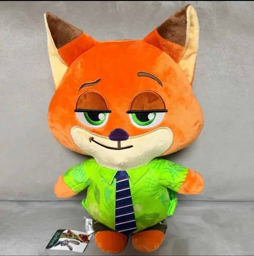 정품 디즈니 주토피아 닉 스탠딩 35cm 가방 인형